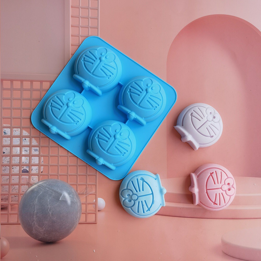 Khuôn silicon mèo doremon