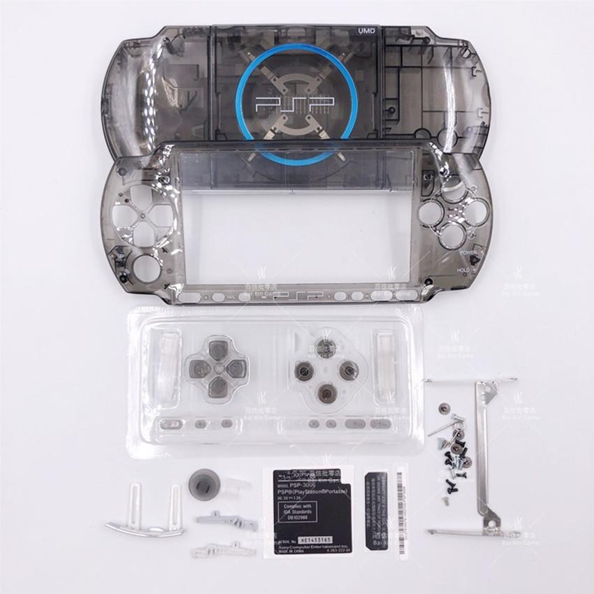 Miễn phí vận chuyển Pha Lê Màu Sắc Cho PSP3000 PSP 3000 3004 Tay Cầm Chơi Game Vỏ Thay Thế Toàn Bộ Vỏ Vỏ Có Bộ Nút Màu sắc: hồng trong