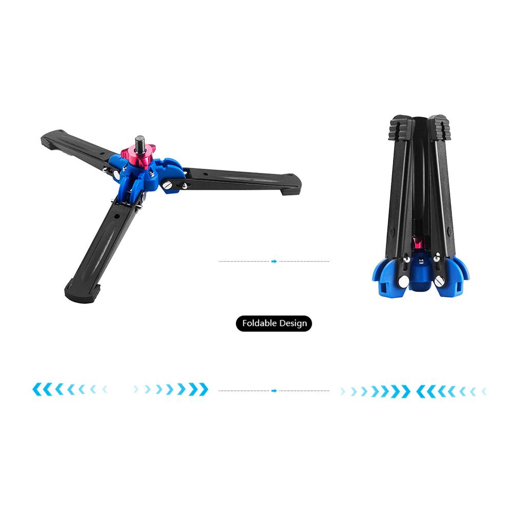 Three Leg DSLR Camera Photography Mini Tripod Monopod Unipod Base Stand Holder Support with 3/8" Screw for Tripod Fluid