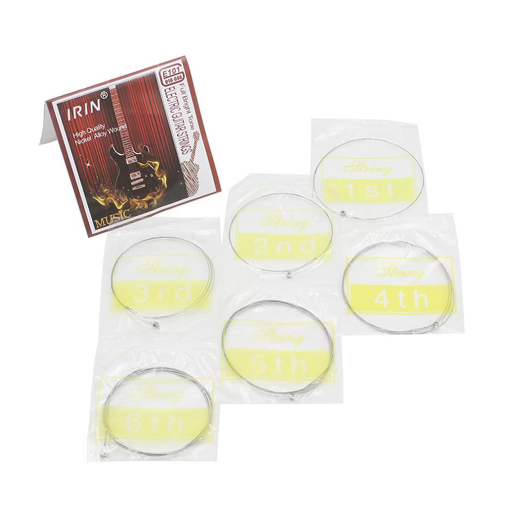 6pcs White Guitar Strings for Electric