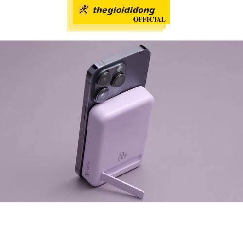 Pin sạc dự phòng Polymer 10000mAh không dây Magnetic Type C PD 20W Xmobile T156 - Hàng Chính Hãng