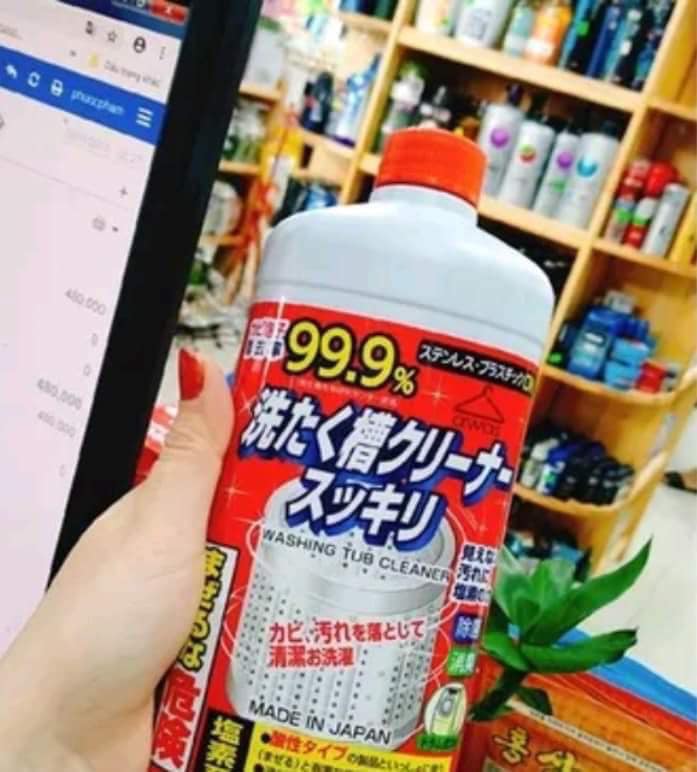 Nước tẩy lồng giặt Nhật Bản chai 550g