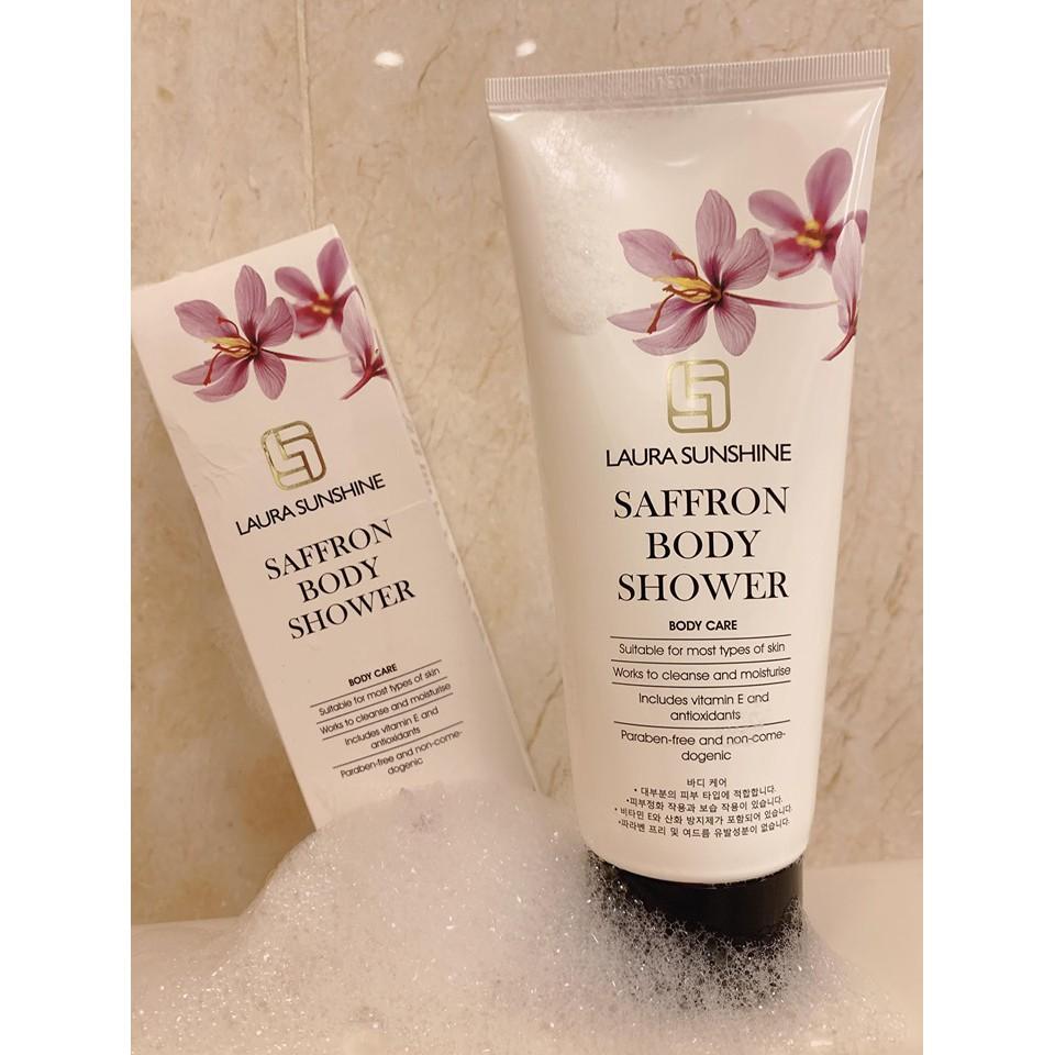 Sữa tắm nhụy hoa nghệ tây Hàn Quốc 200ml - Saffron Body Shower - Laura Sunshine - Nhật Kim Anh