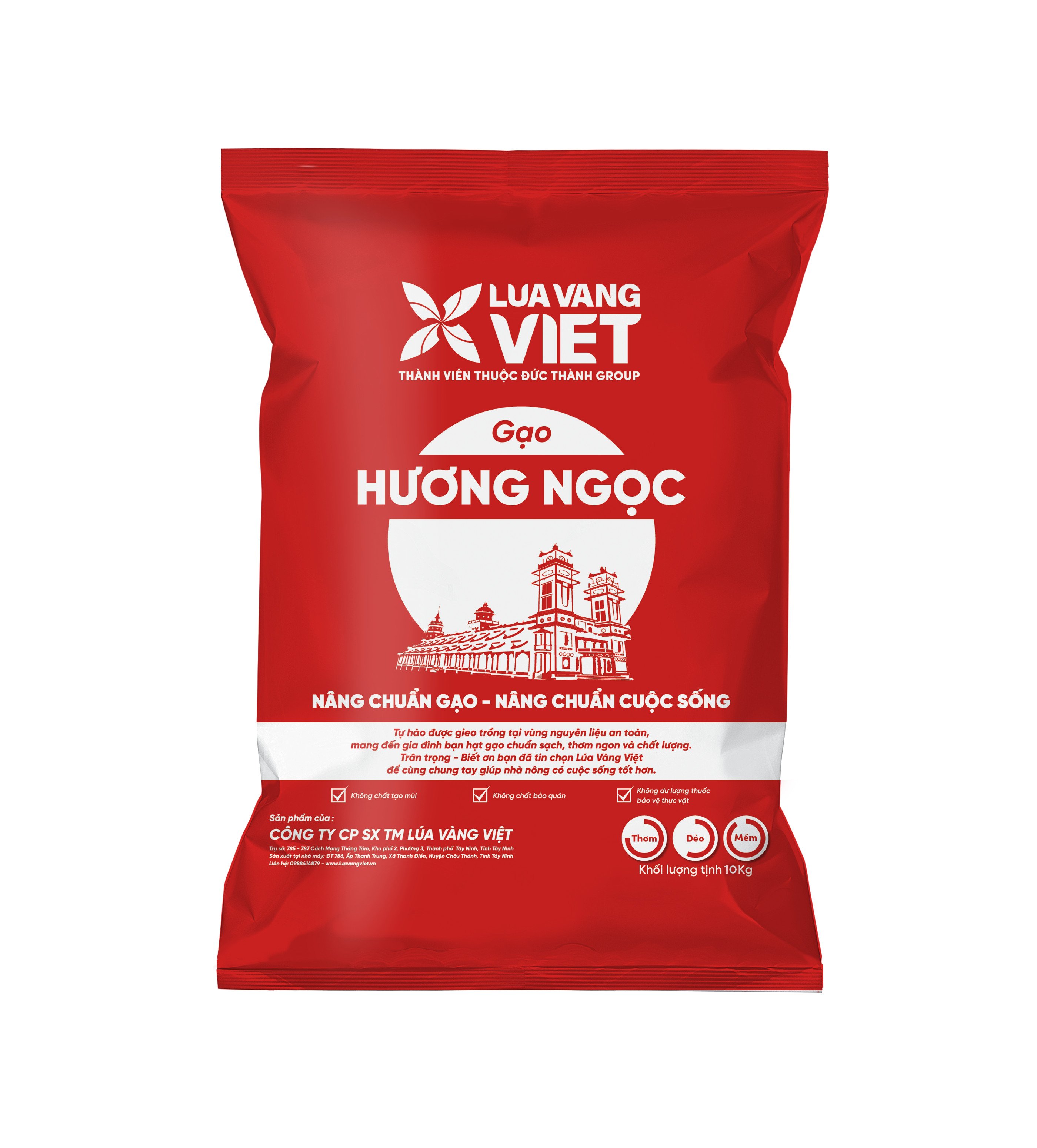 Gạo Lúa Vàng Việt Hương Ngọc bao 10kg