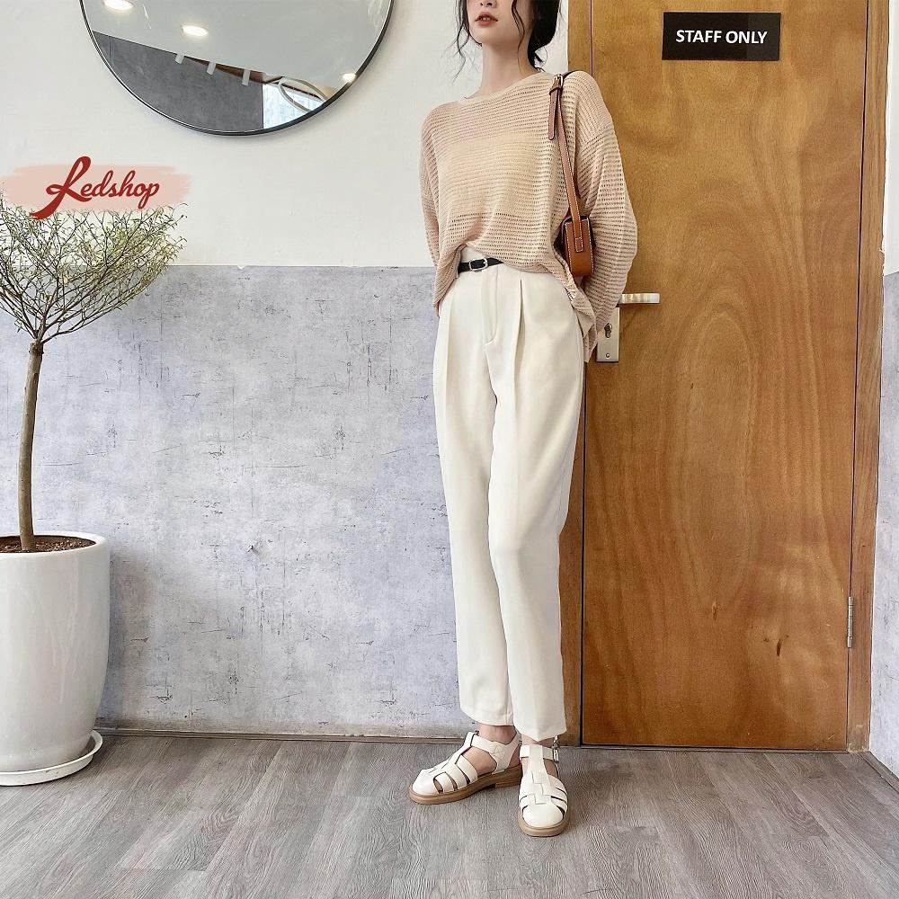 Áo lưới nữ cổ tròn phong cách Hàn Quốc Red Shop 29917