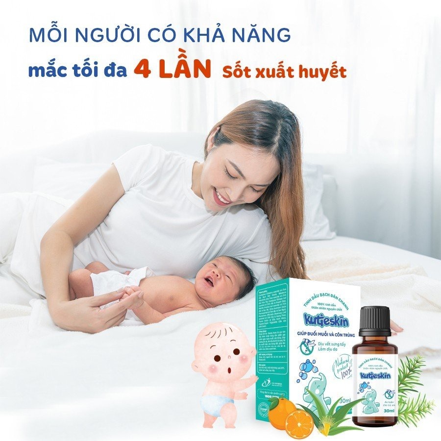 Tinh dầu Bạch đàn chanh tự nhiên Kutieskin 5ML giúp đuổi muỗi, côn trùng và làm nhanh dịu, lành vết đốt