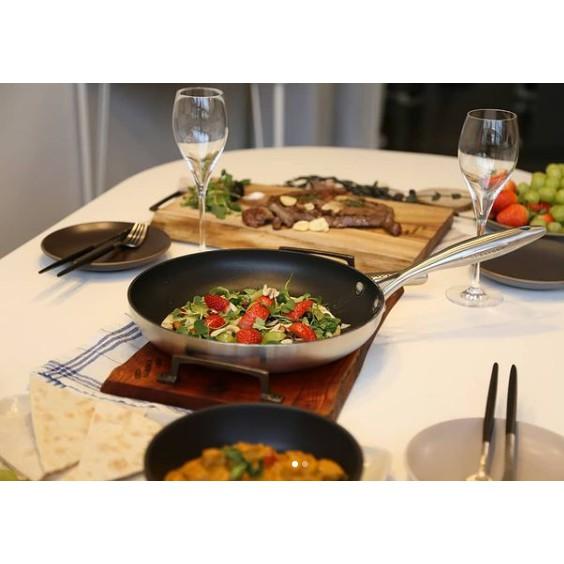 Chảo chiên/rán chống dính đáy từ CTX Scanpan 24cm 65002400, đúc liền 7 lớp, hàng chính hãng sản xuất Đan Mạch
