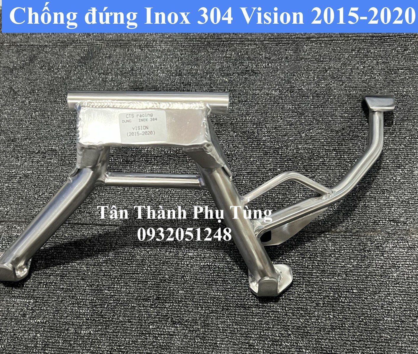 Chống đứng Inox 304 gắn dành cho Vision 2015-2020