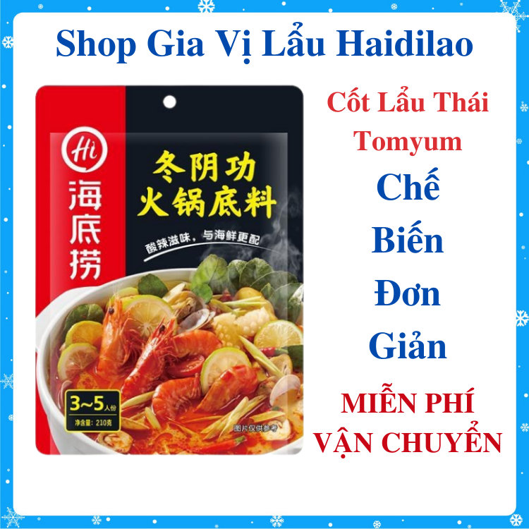 Gia Vị Lẩu Haidilao - Vị Lẩu Thái Tomyum