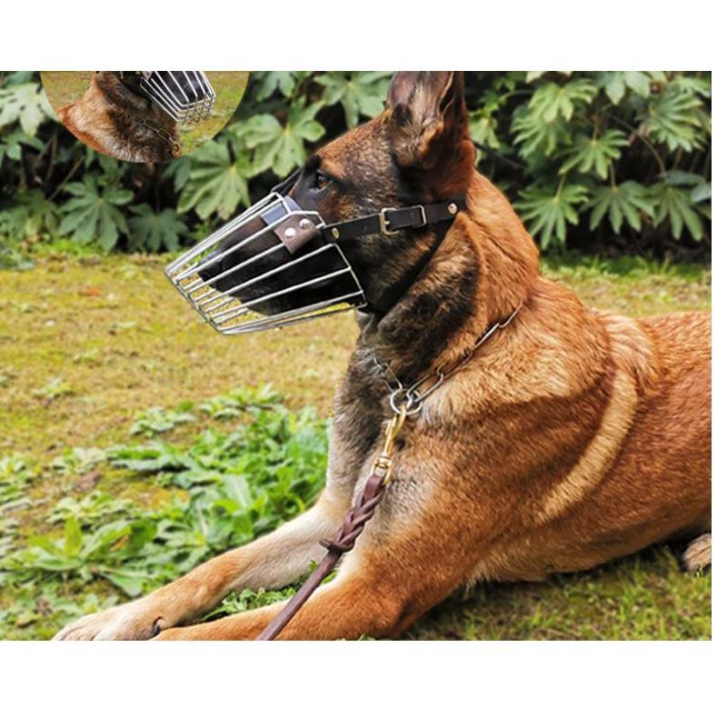 rọ mõm kim loại cho chó to gsd ,malinois ,doberman ,v.v...(chó tầm 25kg đến 40kg)