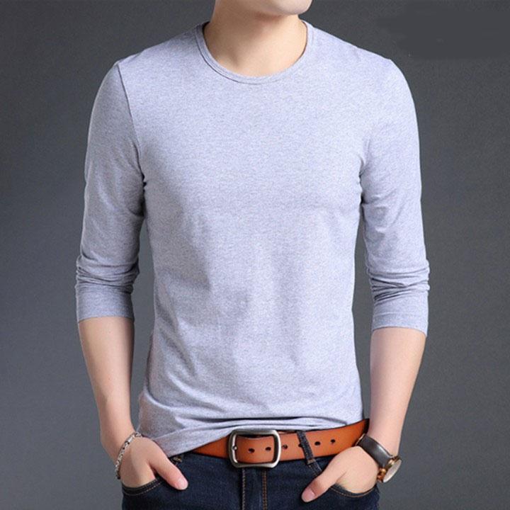 Áo Phông Nam Đẹp Cổ Tròn Dài Tay Nhiều Màu Sắc , Giữ Nhiệt Bền Rẻ AL41