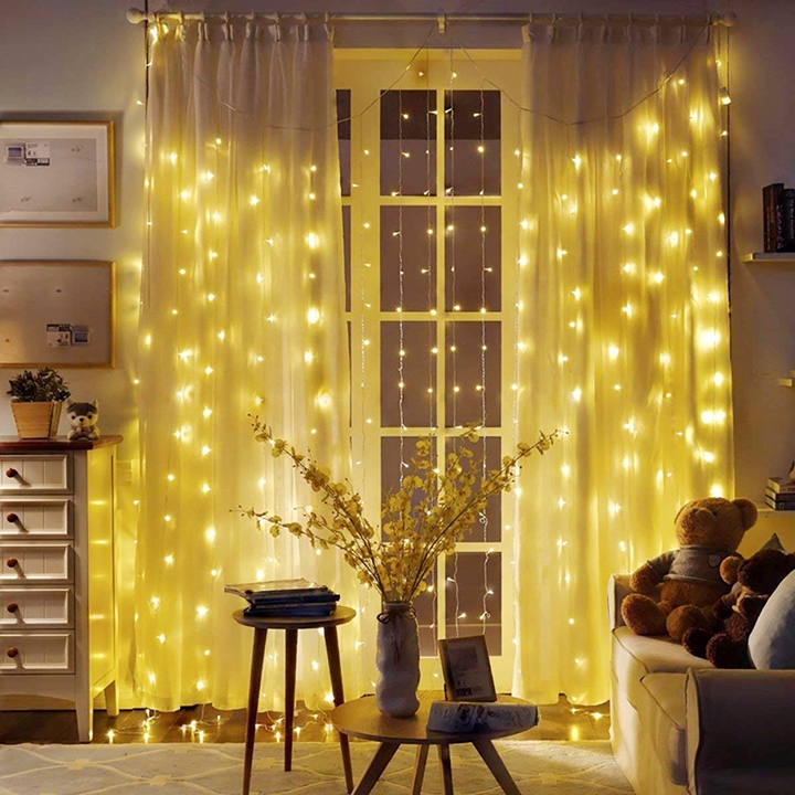 [DÀI 3M, TẶNG PIN] Dây Đèn Led Trang Trí Đom Đóm Dùng PIN Fairylight, Ánh Sáng Vàng