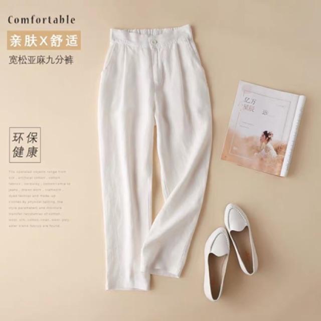 Quần baggy đũi xước chun lưng