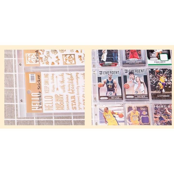 [BD02] Cuốn binder A4 và sheet nhiều kích thước đựng card, postcard, ticket, bookmark.. - Sheet L&amp;amp;R