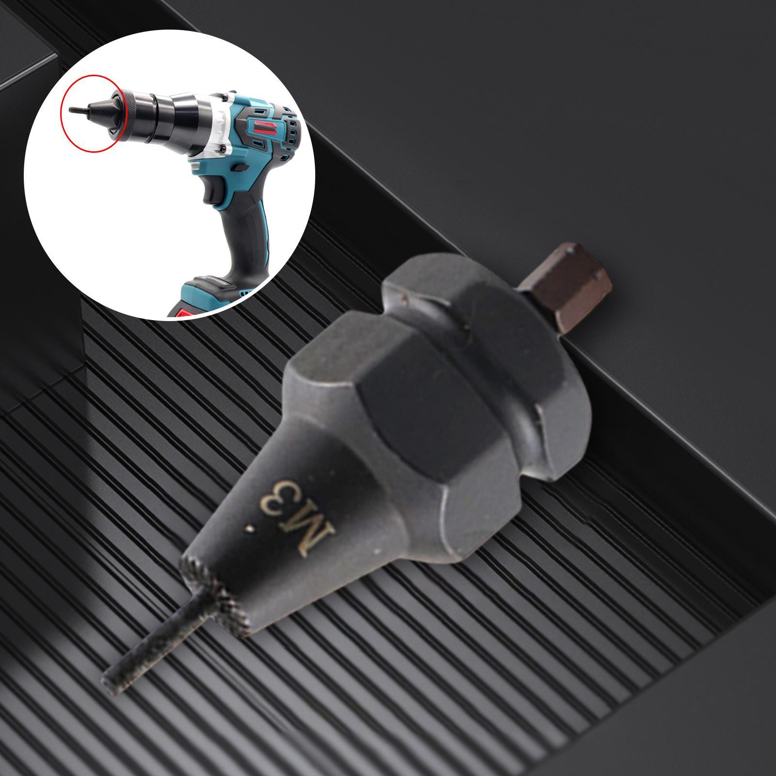 Electric Rivet Nut Gun Adapter Head M3 to M12 Replacement Mandrel Tool Accessories