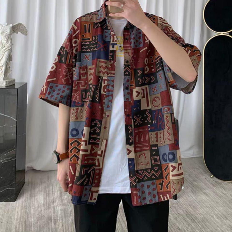 Được Kiểm Hàng Trước Áo sơmi tay lỡ màu độc đáo HÀNG SIÊU CẤP