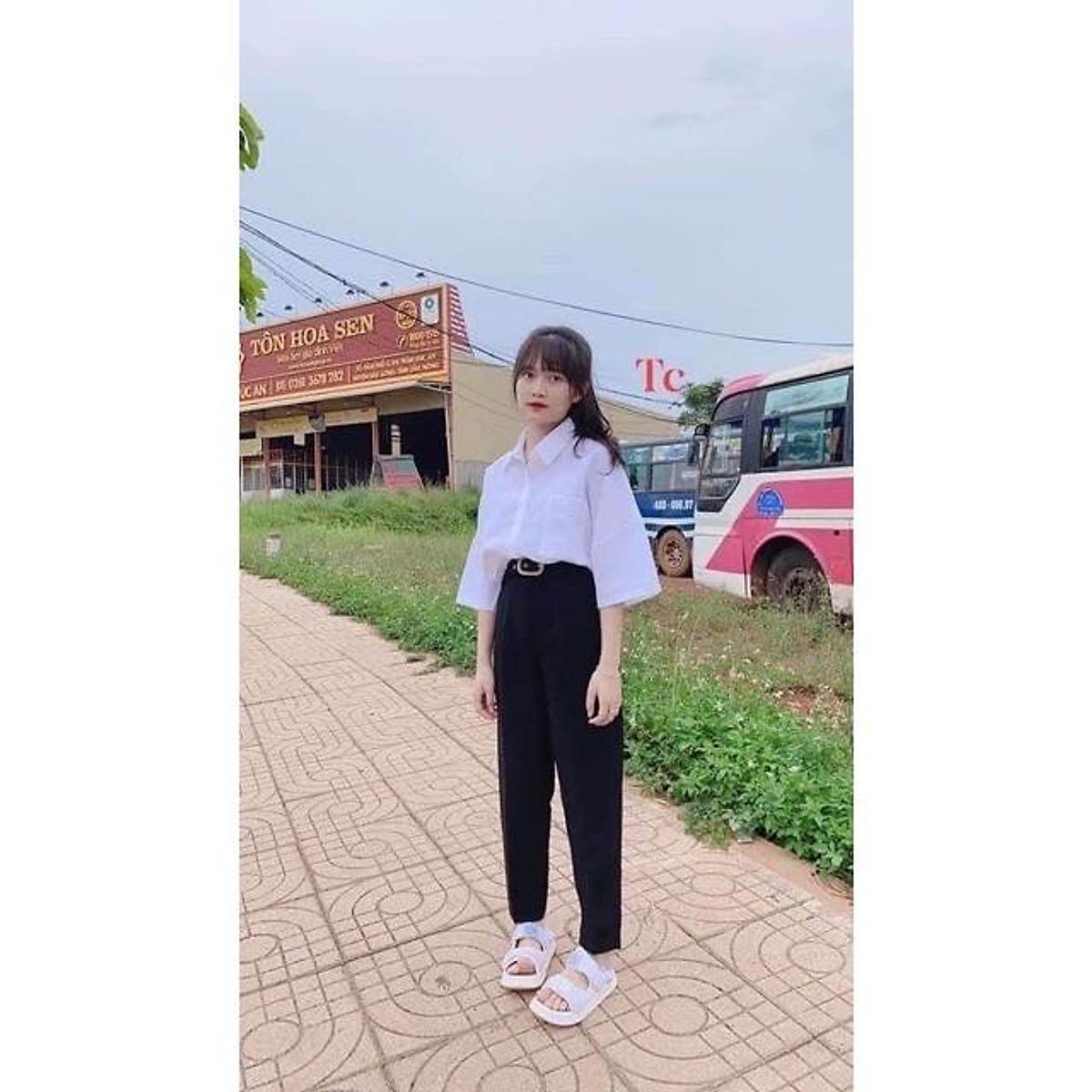 SƠ MI TRẮNG ÁO NỮ ĐI HỌC