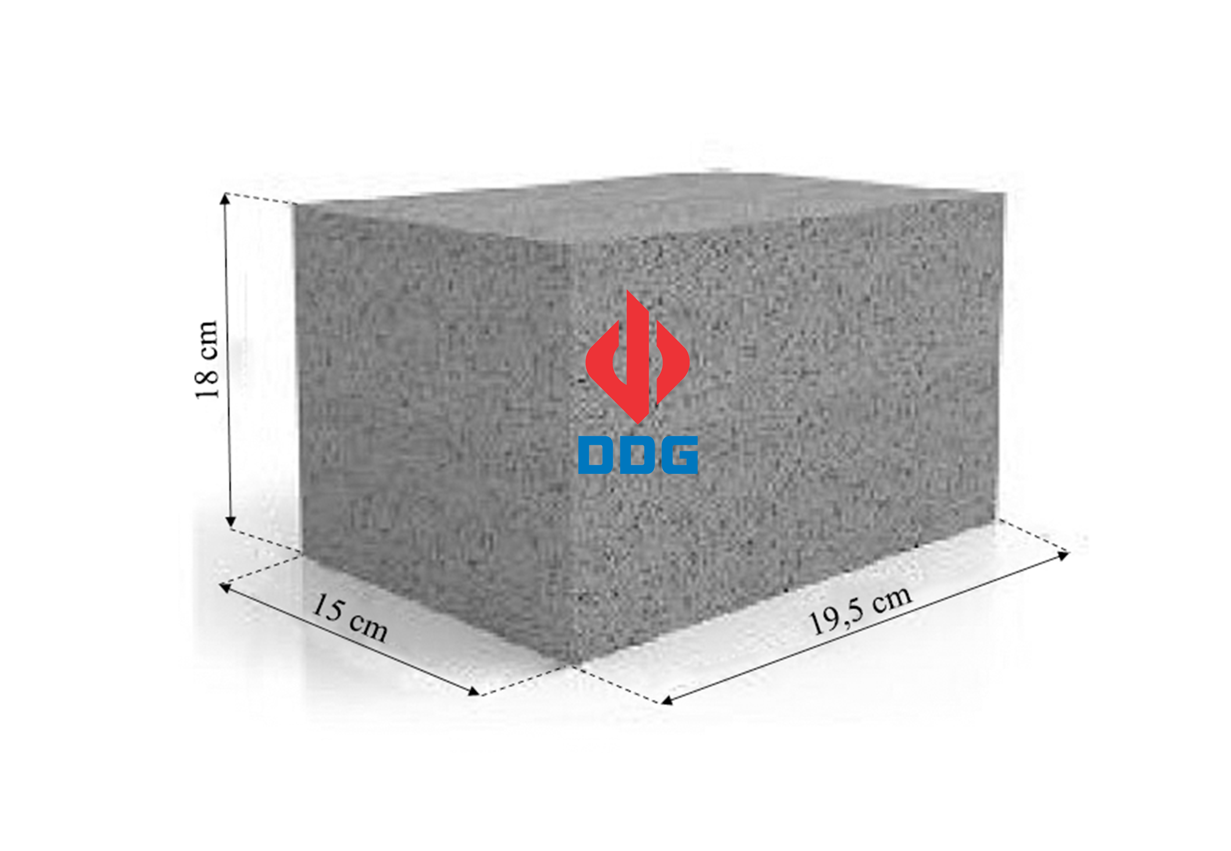 Gạch demi block đặc Sunko, xây tường trong, tường ngoài, tường rào