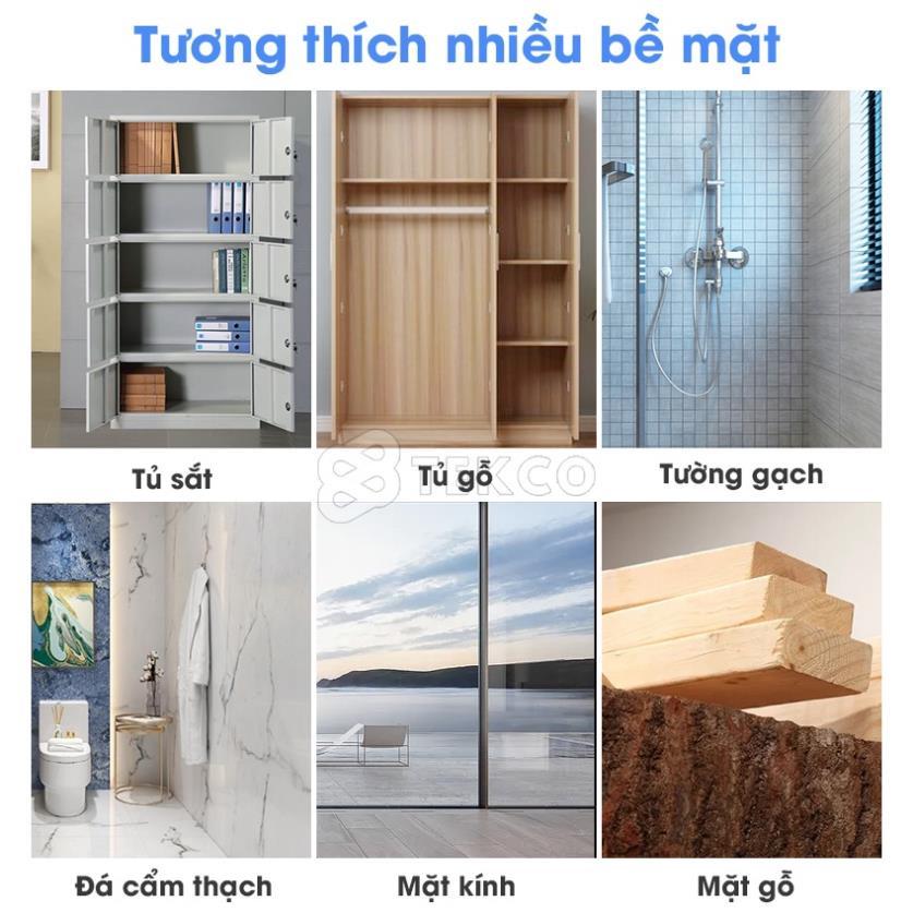 Thanh 6 Móc Dán Tường Siêu Dính Trong Suốt Treo Đồ, Quần Áo, Khăn, Đồ Dùng Nhà Bếp - Siêu Dính, Siêu Chịu Lực