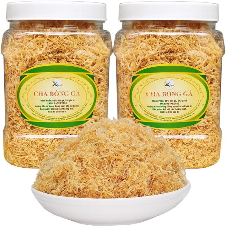 500G HŨ CHÀ BÔNG SỢI THỊT GÀ CAO CẤP SK FOOD