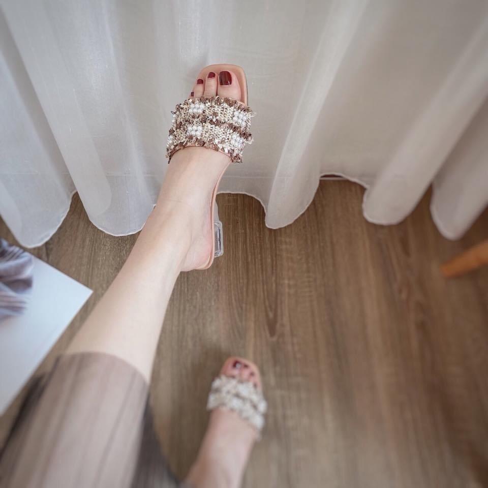 GUỐC QUAI NGANG XÙ ĐÍNH HẠT - 3P