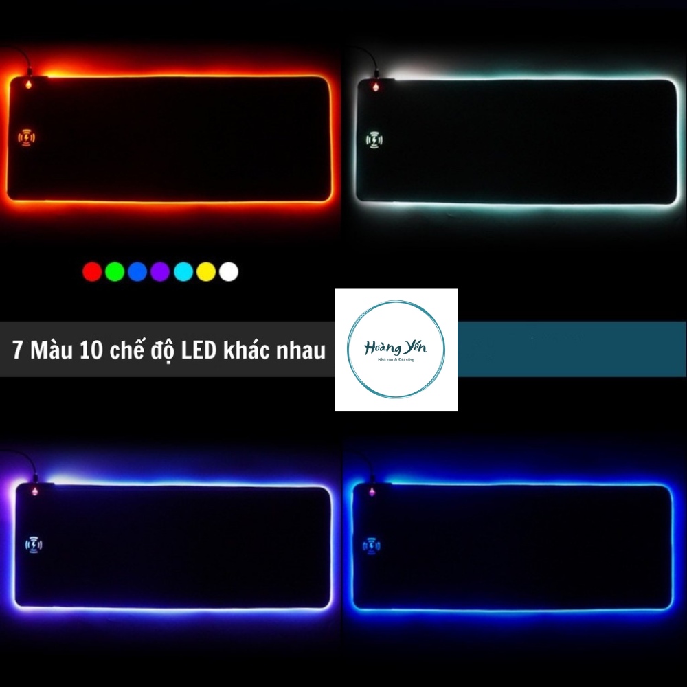 Lót Chuột Lớn LED RGB Tích Hợp Sạc Không Dây G96 PRO Cho Điện Thoại, Bàn Di Pad Chuột Có Nhiều Chế Độ Led Khác Nhau