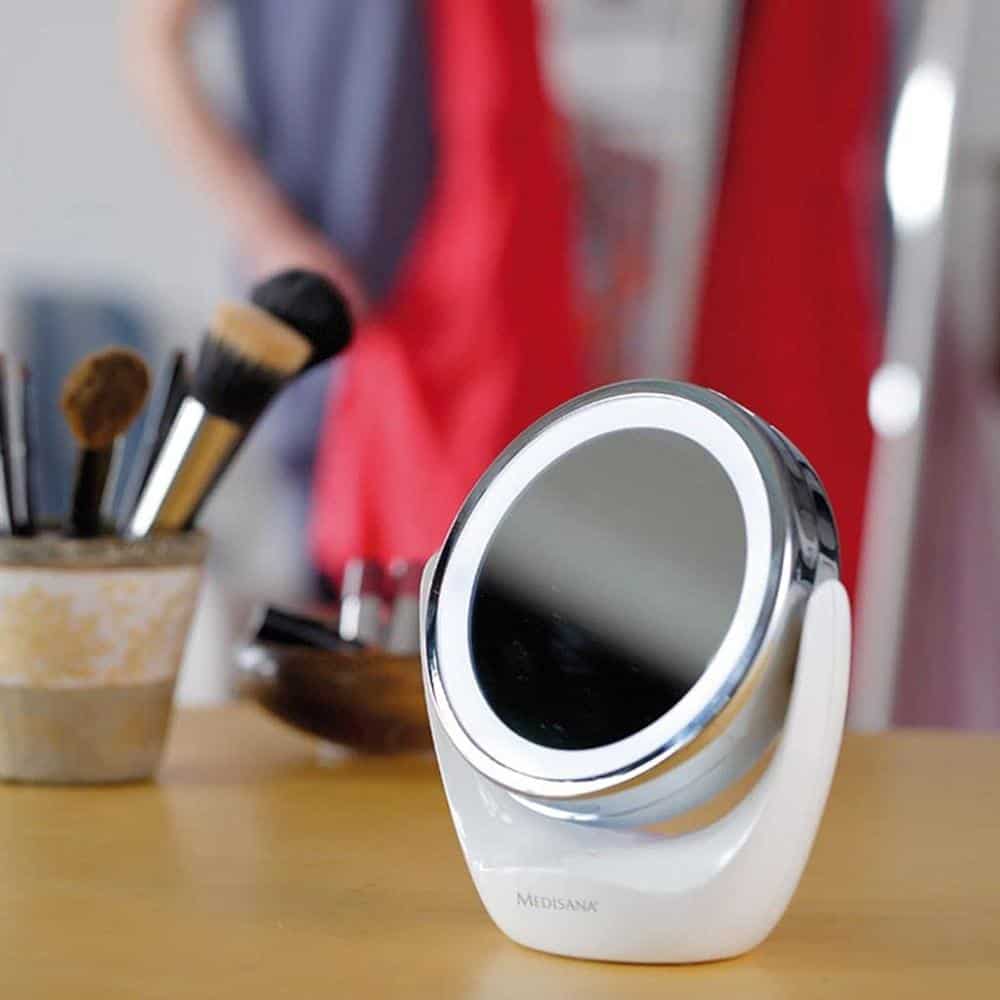 GƯƠNG TRANG ĐIỂM 2 MẶT KÈM ĐÈN LED MEDISANA CM835 Hàng chính hãng