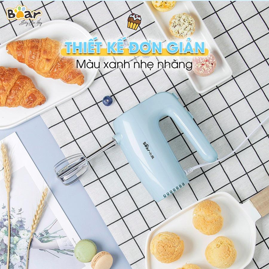 Máy đánh trứng cầm tay Bear DDQ-B02P5 thiết kế nhỏ gọn, tích hợp 5 tốc độ- Hàng chính hãng