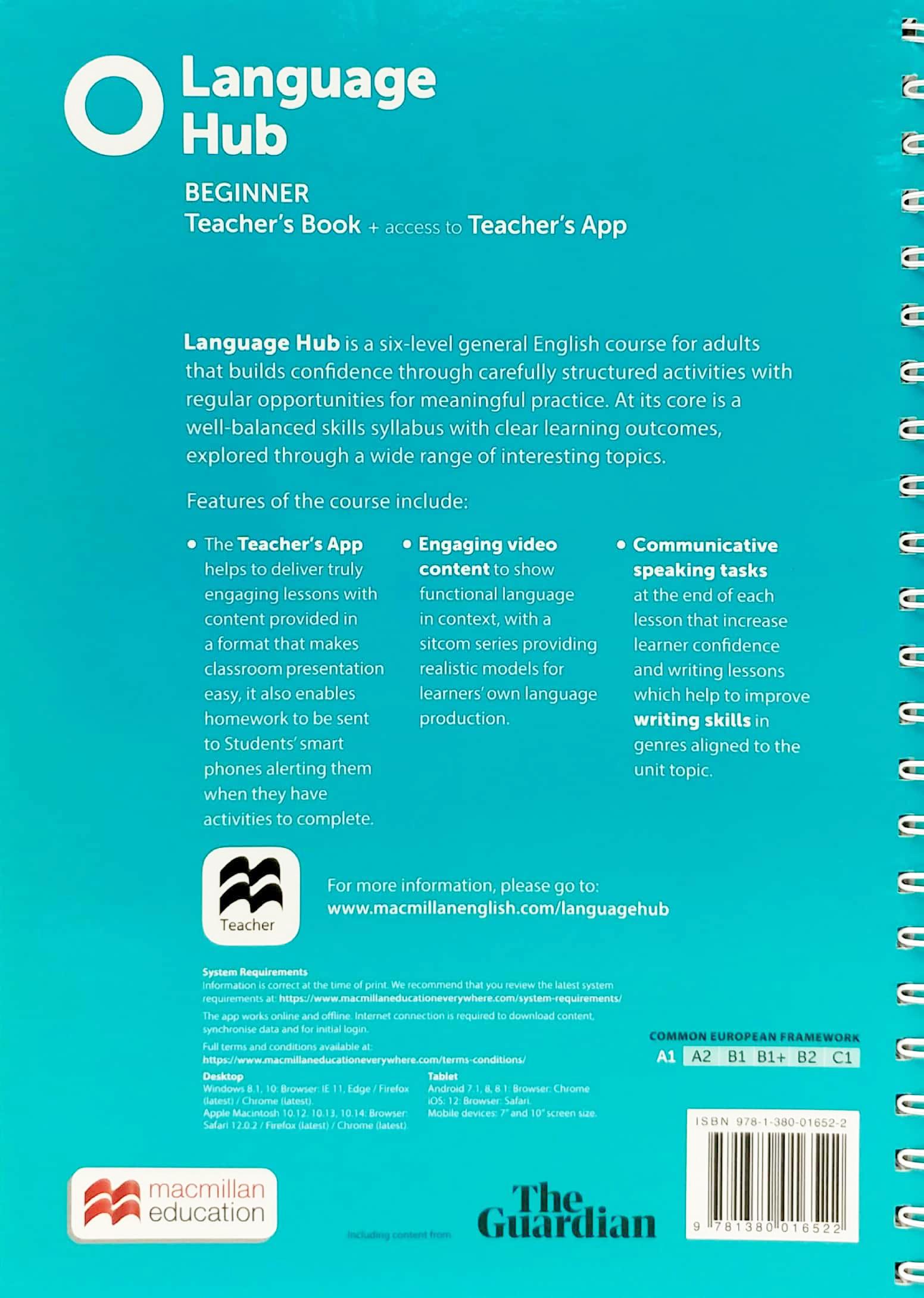 Language Hub Beginner Teacher's Book With Navio App