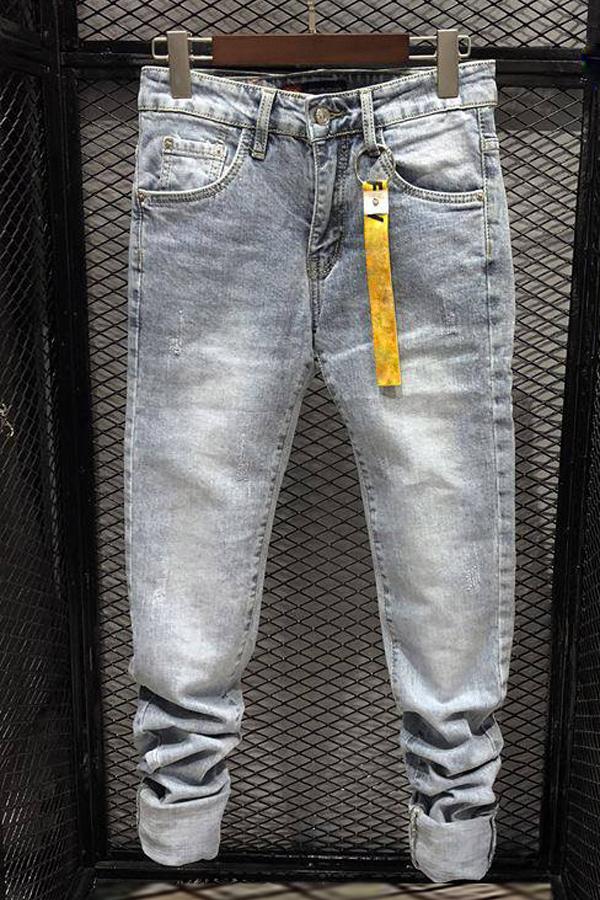 Quần Bò Nam Wash Bạc Chất Mịn JEANBAC03