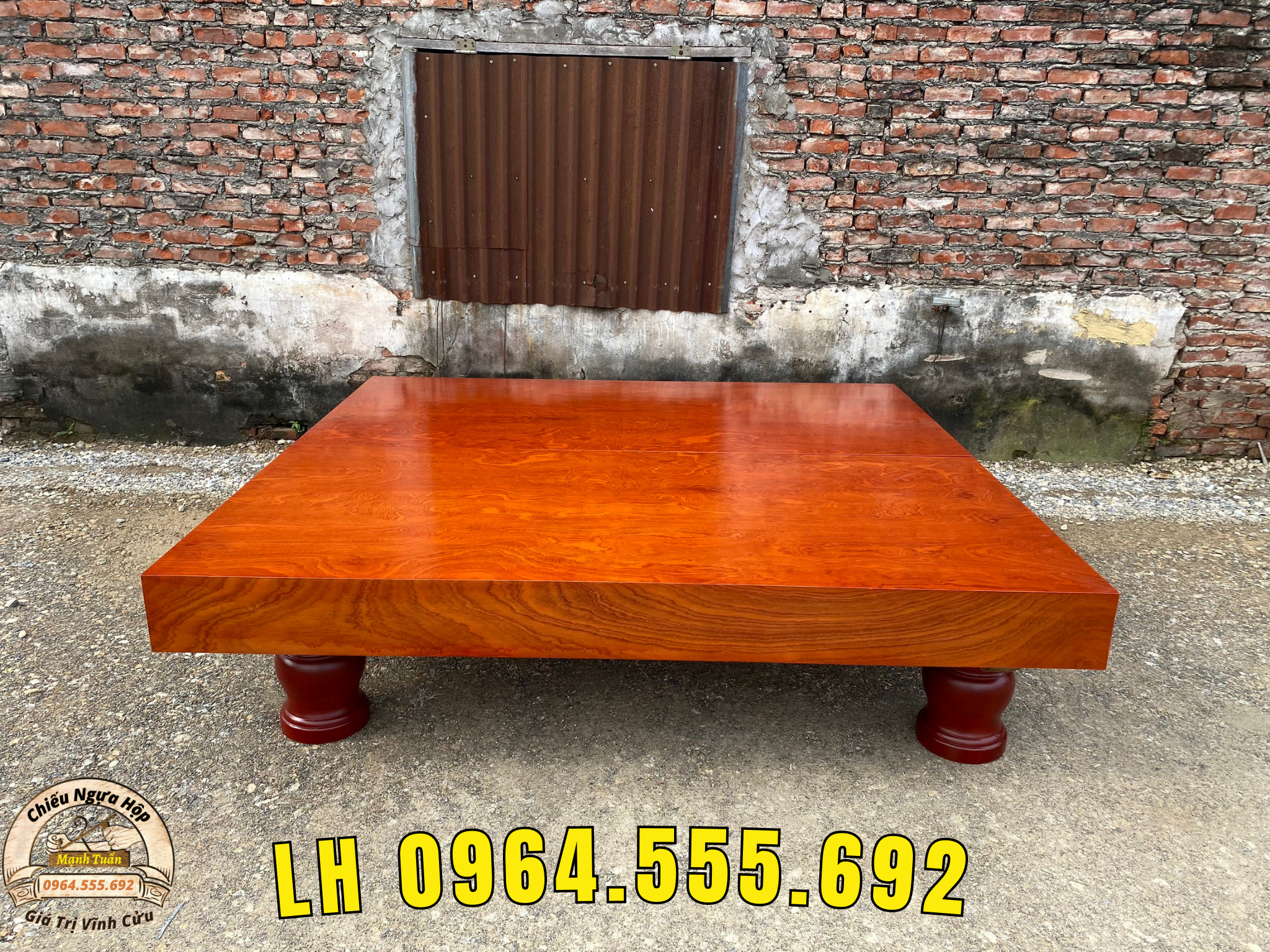 Sập Chiếu Ngựa Hộp - - Gỗ Xoan Đào