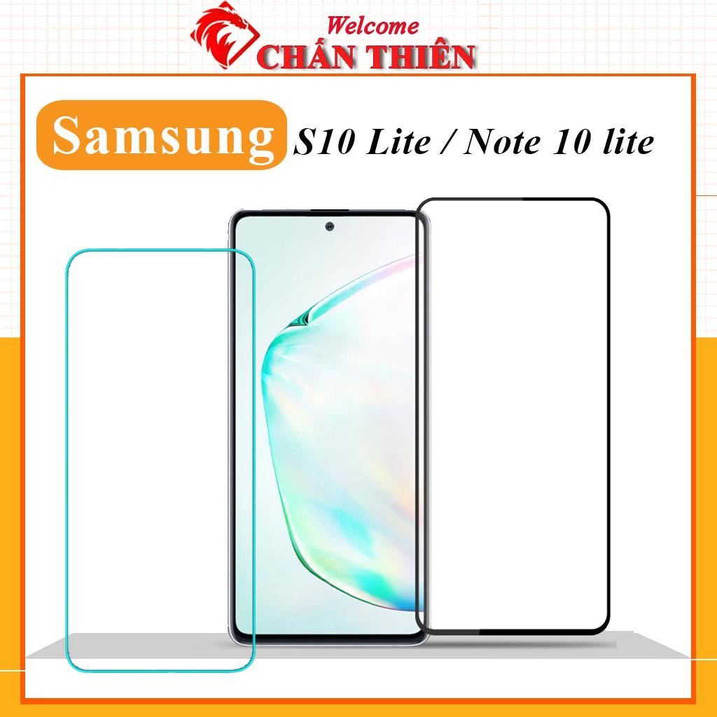 Kính Cường Lực dành cho Samsung Note 10 Lite S10 Lite Full Màn Trong Suốt Cảm Ứng Siêu Mượt kèm khăn lau