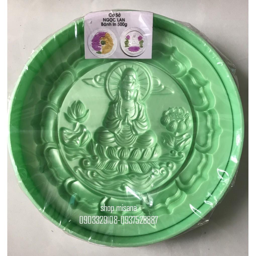 Khuôn bánh in, bánh trung thu hình phât bà quan âm 500gr