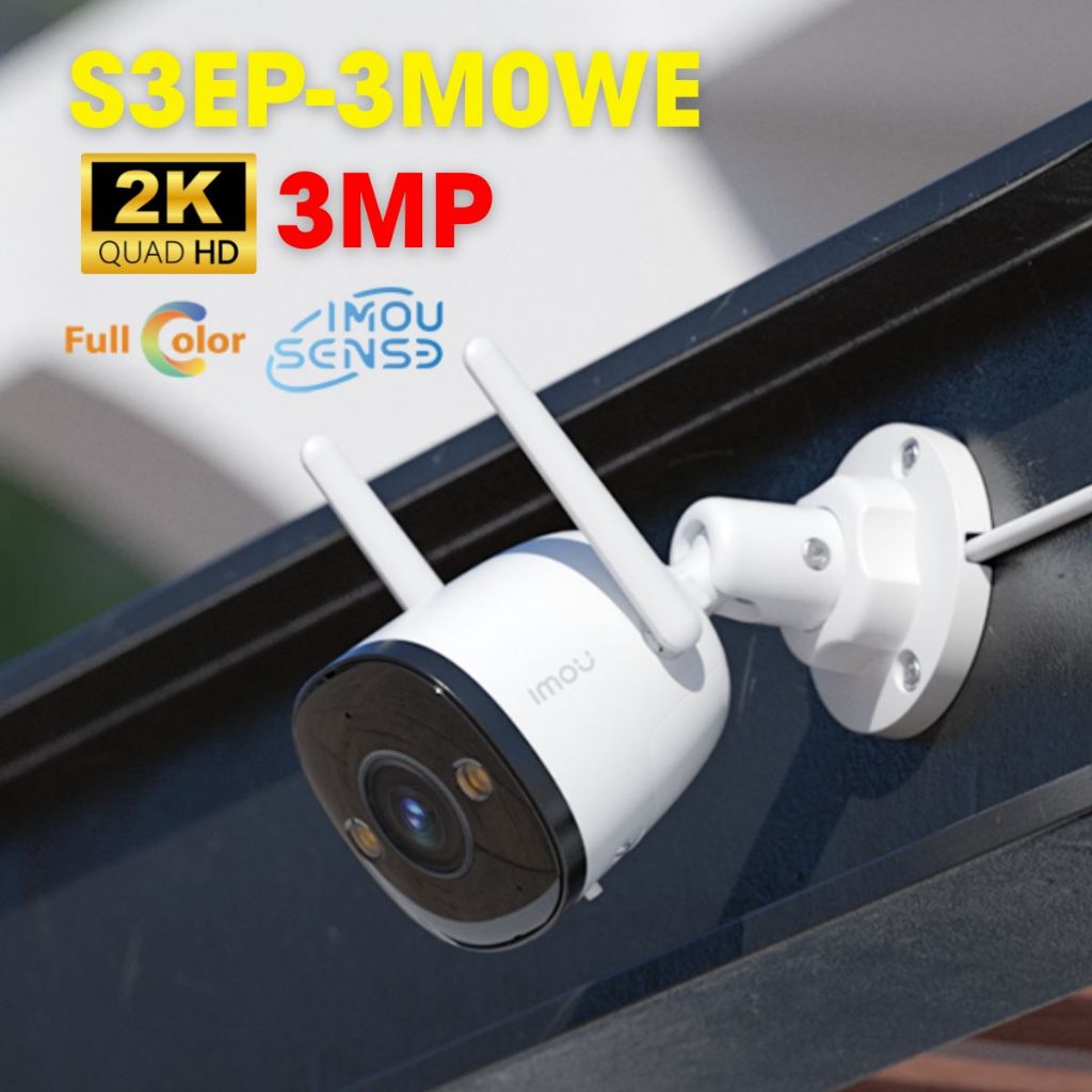 Camera Wifi S3EP cố định Bullet 3C FULL COLOR 5MP 3MP IPC-S3EP-5M0WE IPC-S3EP-3M0WE - Hàng Chính Hãng