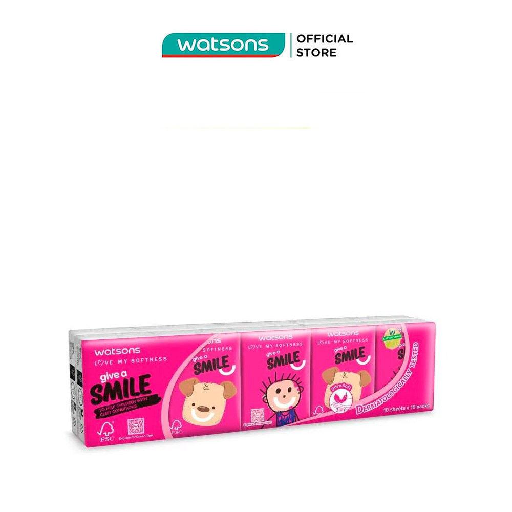 Lốc Khăn Giấy Bỏ Túi Watsons Charity Smile Campaign