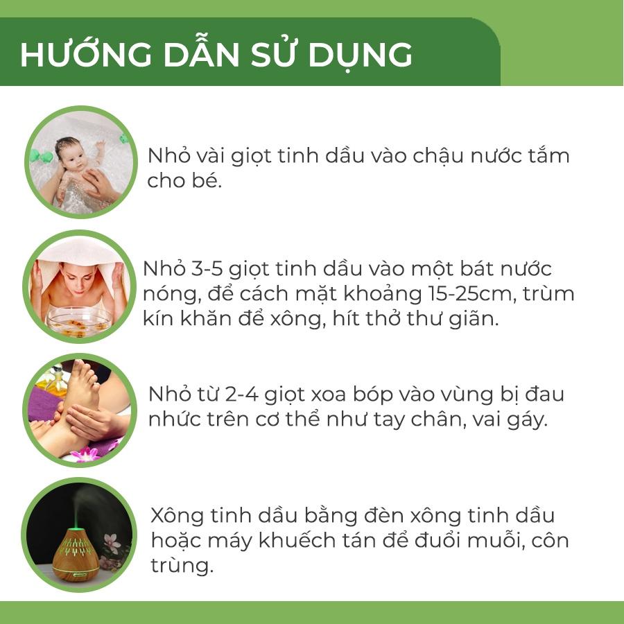 Tinh dầu xông thảo dược Hoa Nén - Xông tinh dầu giải cảm, tốt cho sức khỏe 10ml - 30ml