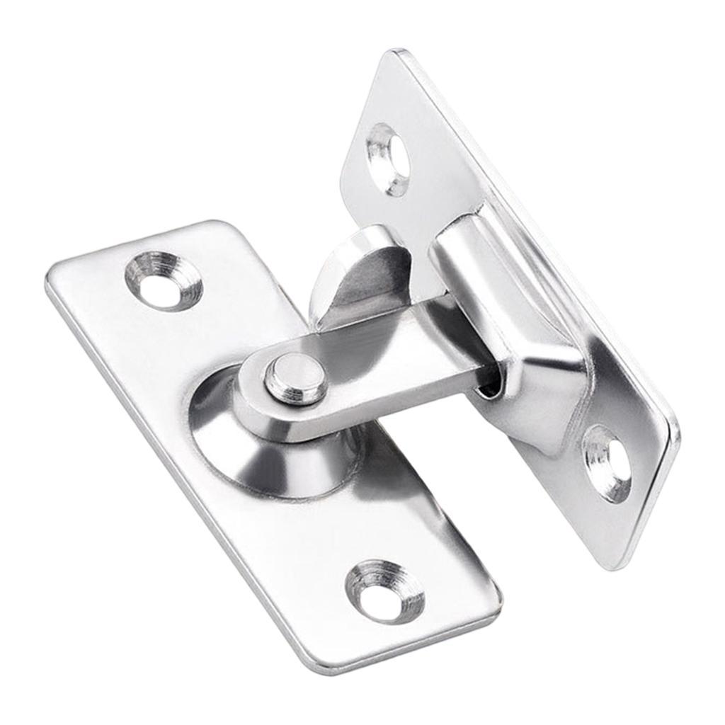 5X 90 Degree Right Angle Door Lock Buckle Door Lock Bolt,Stainless Steel Gate