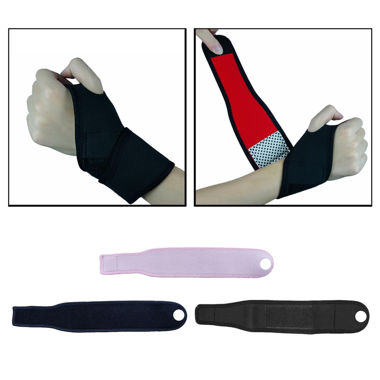 2x Wrist Brace Wraps Power Training Gym Workout Support Strap