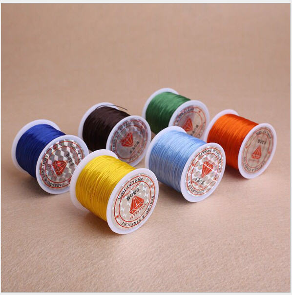 Combo 5 cuộn dây cước - dây thun sỏ hạt co giản 0.3ly