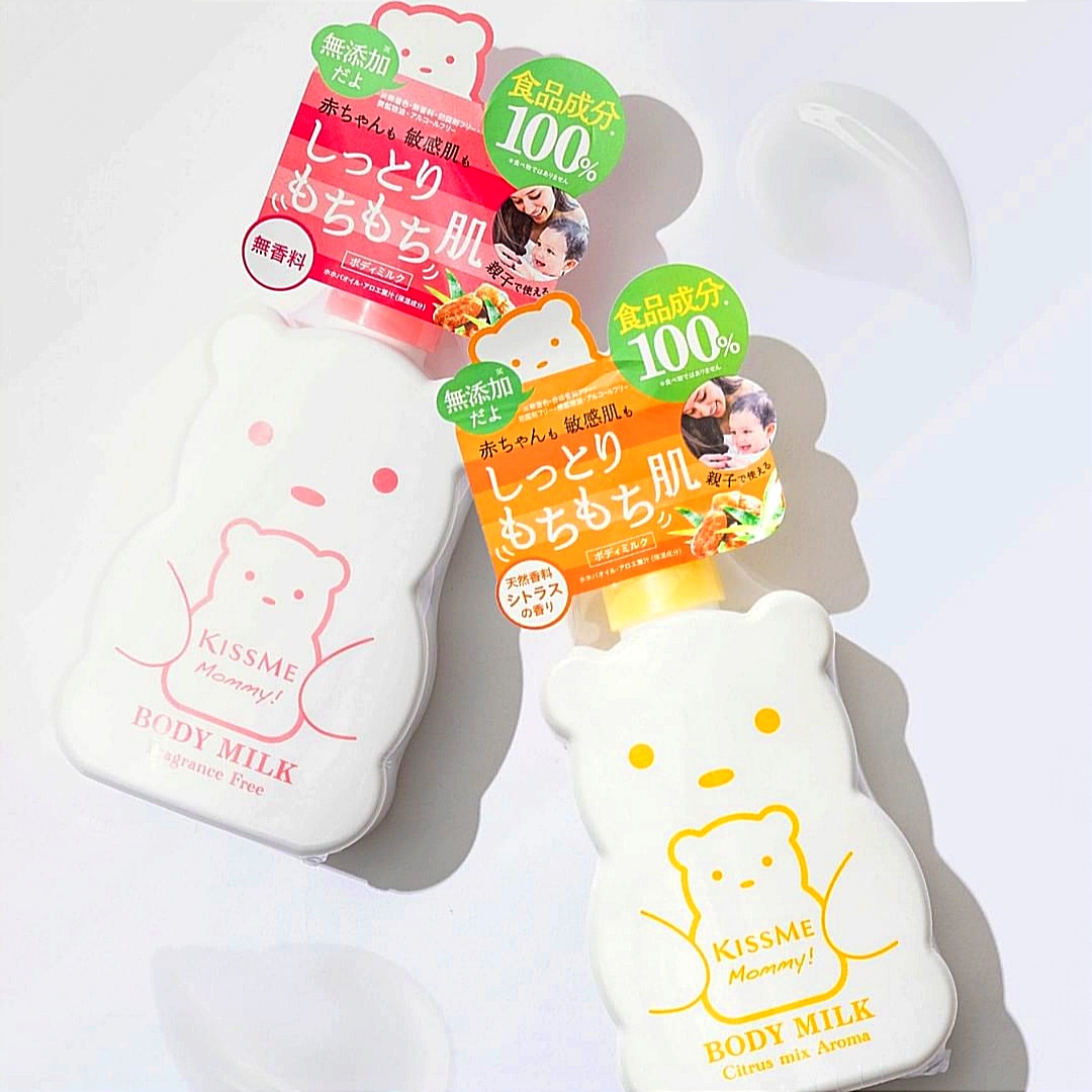 Sữa Dưỡng Thể Kissme Mommy Body Milk Cấp Ẩm Dành Cho Bé Từ 6 Tháng Tuổi Và Làn Da Nhạy Cảm