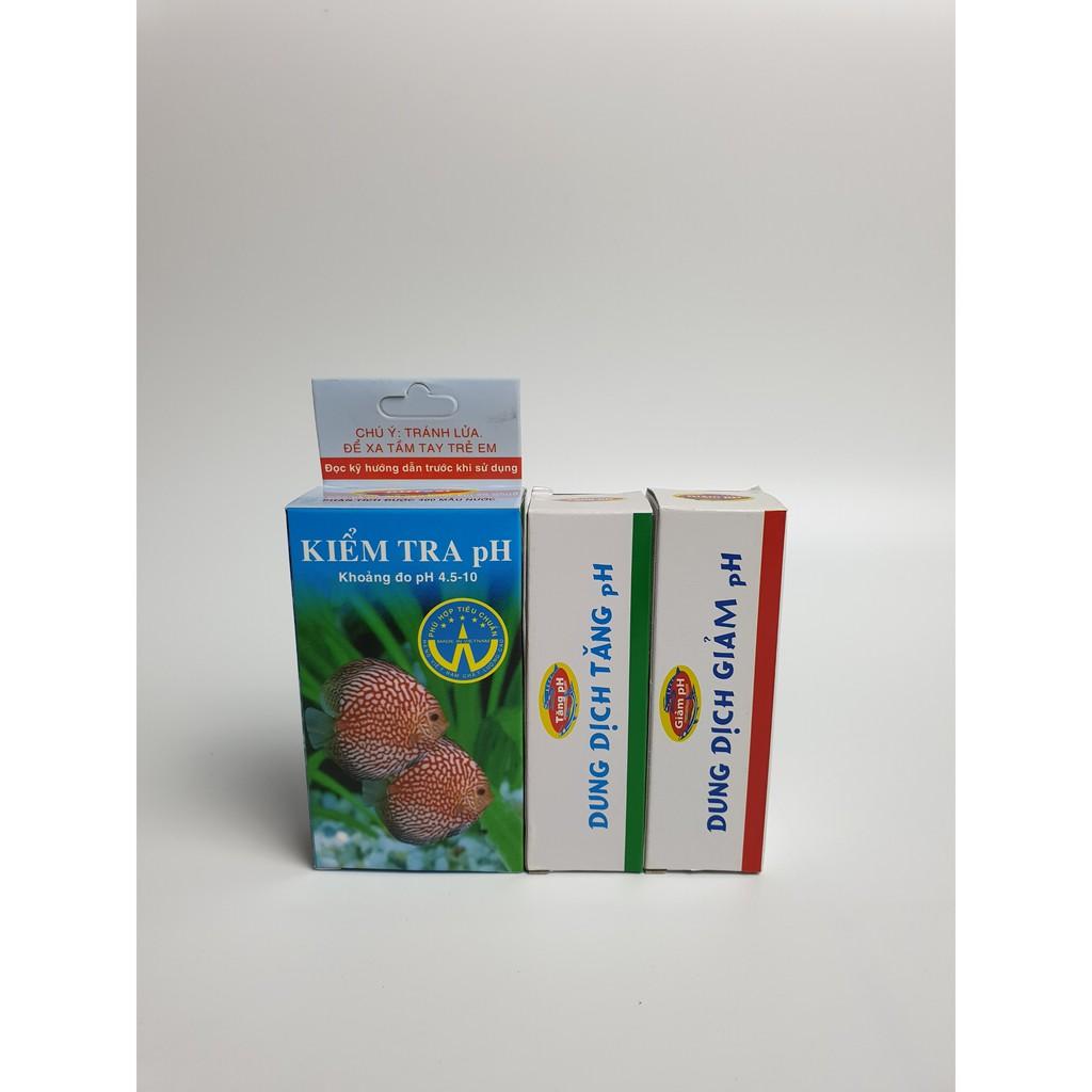 Combo 3 chai Bộ Đo và Tăng Giảm pH cho Hồ Cá -