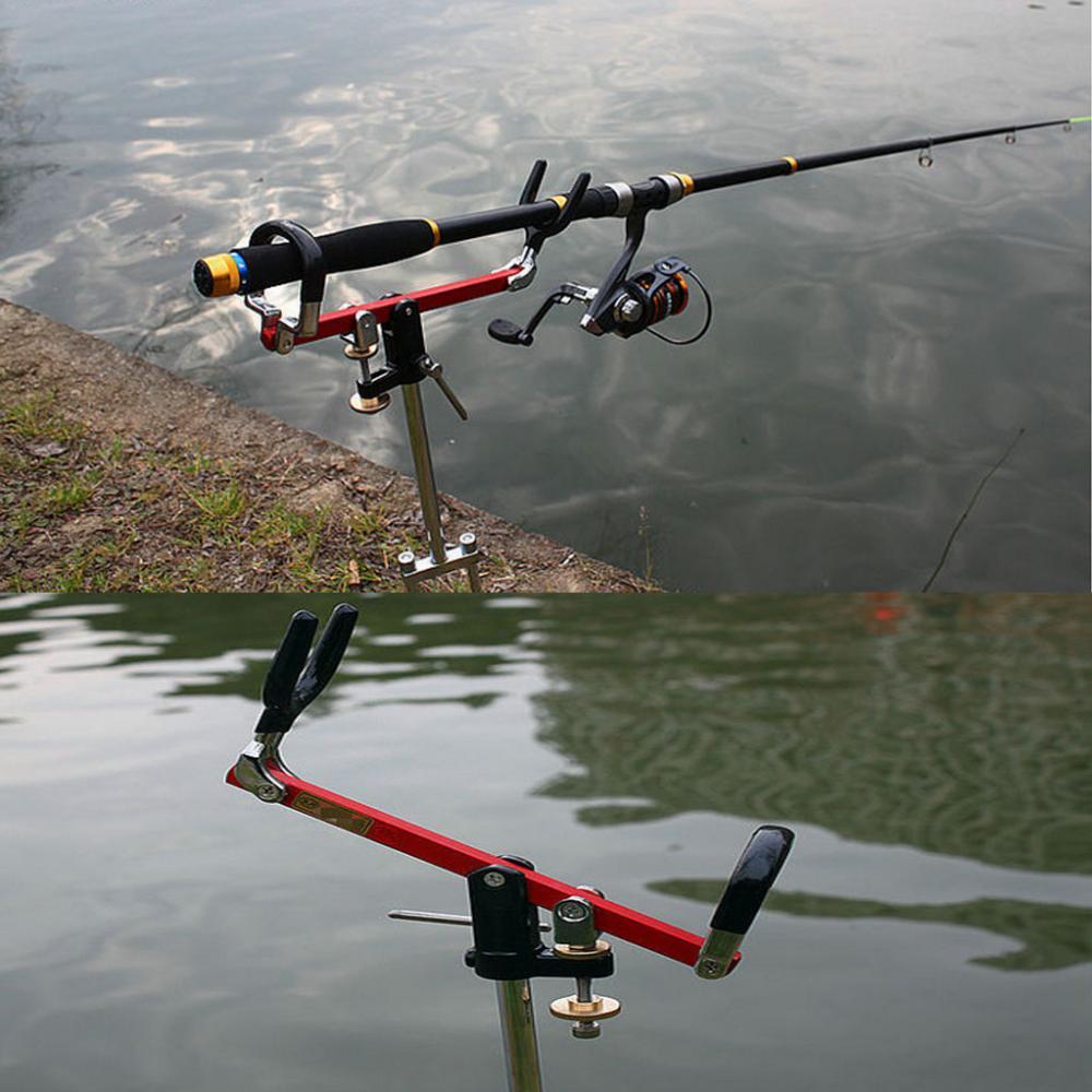 Ground Insert Multifunction Fishing Rod Support Rack Stand Foldable Bracket