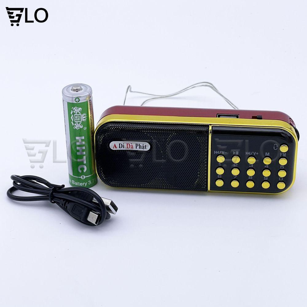 Loa Nghe Nhạc Thẻ Nhớ A Di Đà Phật A-100 Kèm Pin Sạc, Nghe Thẻ Nhớ, USB, FM Radio, Có Jack Tai Nghe