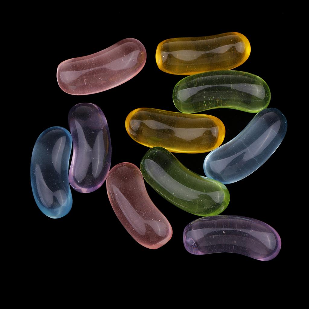 10pcs Clear Candy Resin Scrapbooking Embellishment for DIY Phone Case Decor