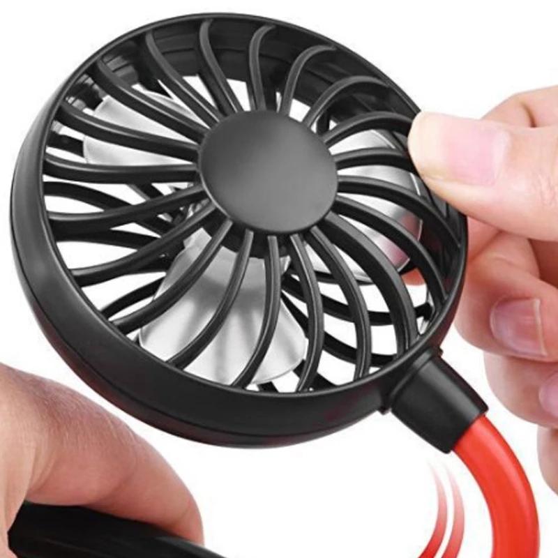 Quạt Mini Đeo Cổ 3 Tốc Độ Tiện Lợi