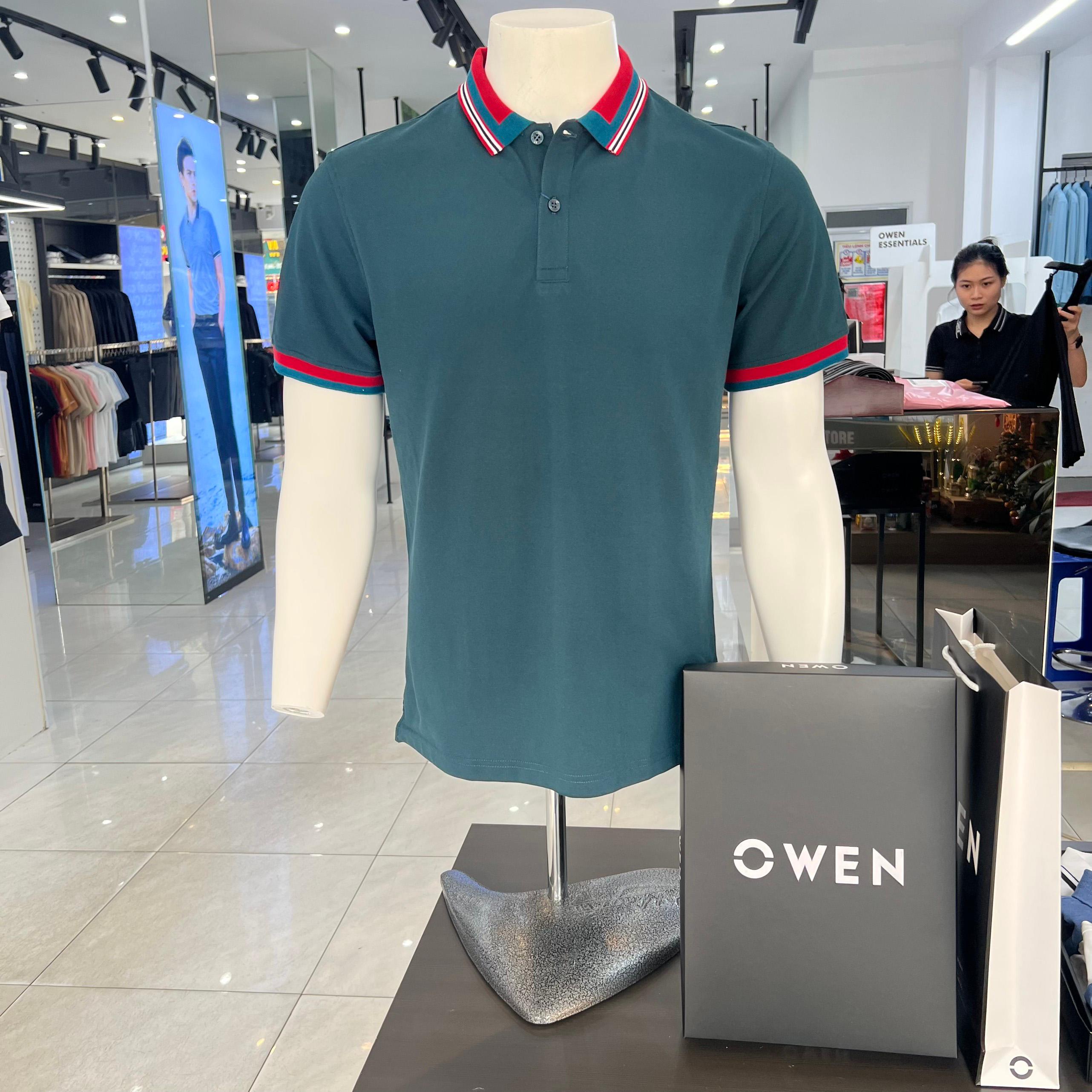 Áo Polo nam Owen cao cấp sợi cotton thoáng mát thấm hút mồ hôi APV233199