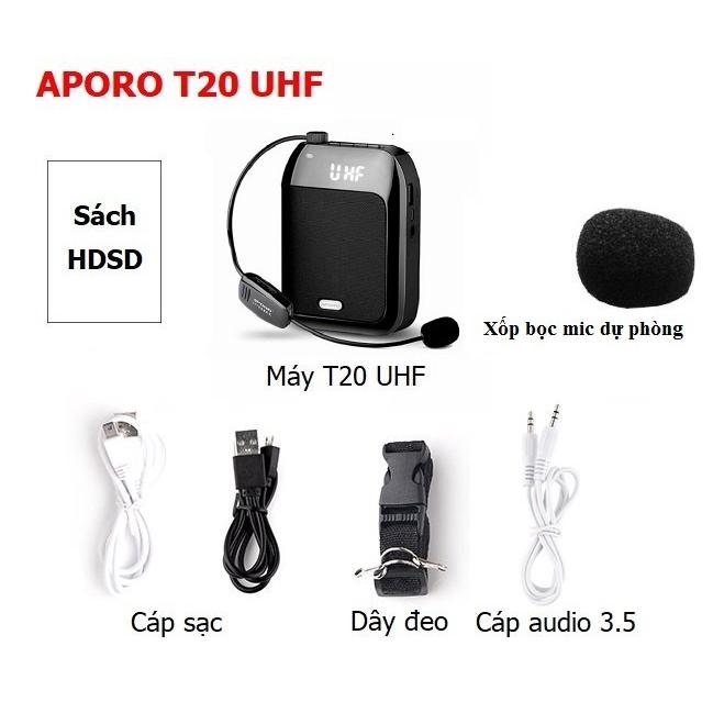 Loa trợ giảng Aporo T20 UHF có Bluetooth không dây