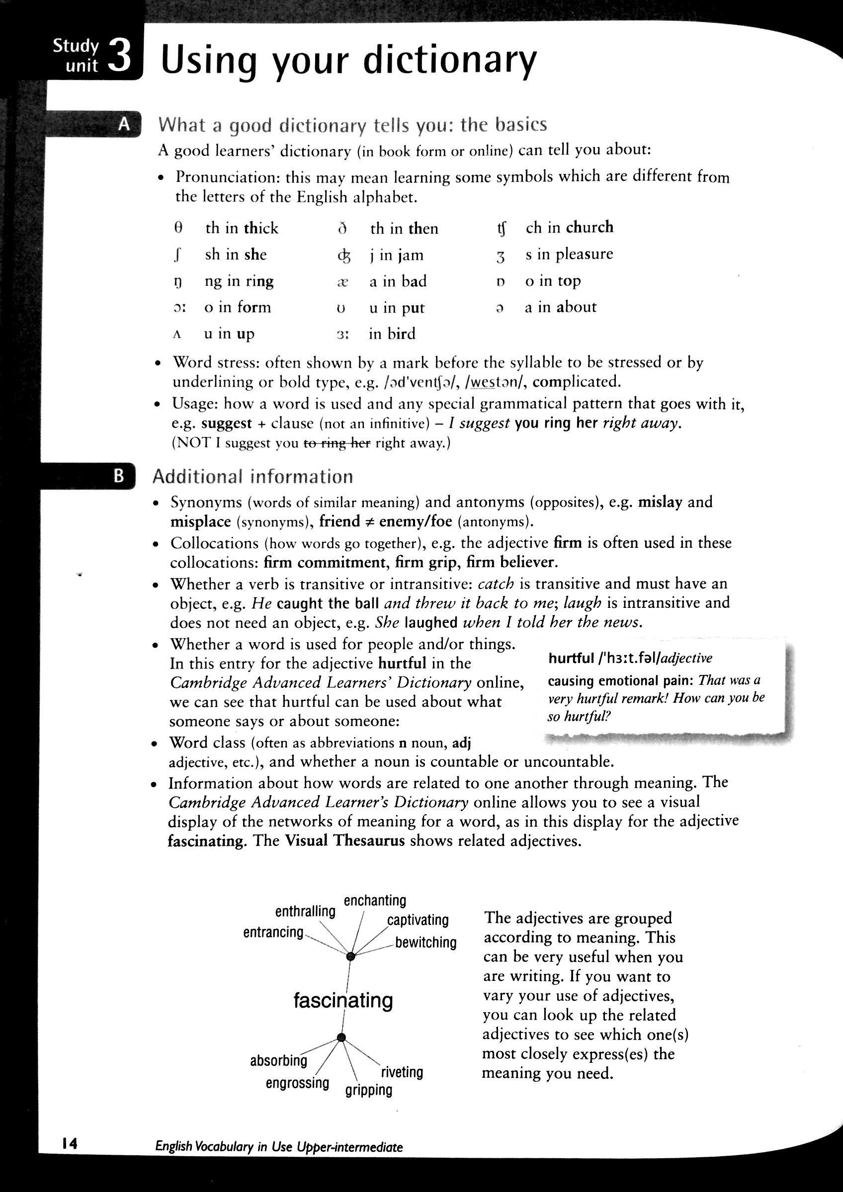 English Vocabulary in Use: Upper-Intermediate Book with Answers Reprint Edition: Vocabulary Reference and Practice