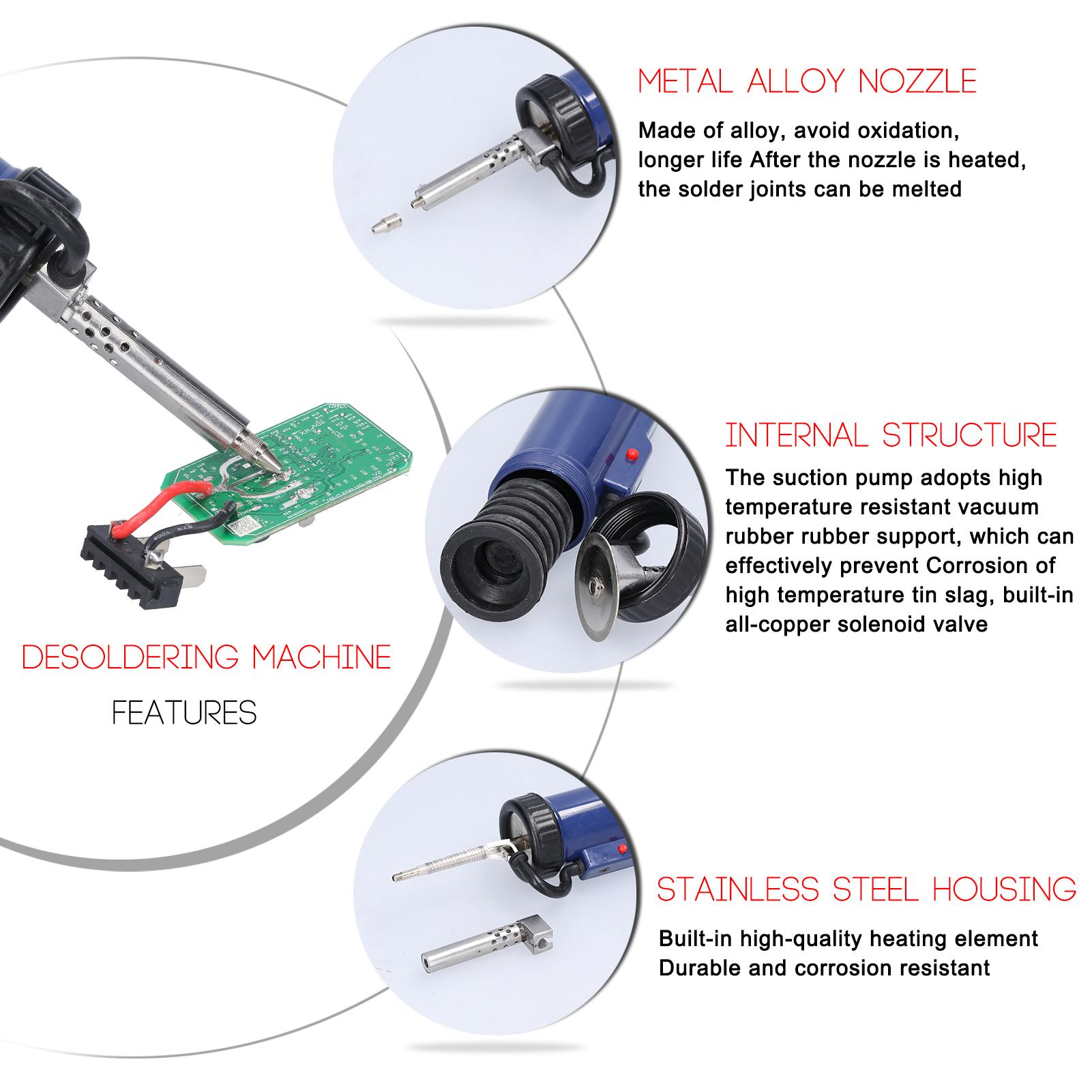 Automatic Portable Electric Solder Tin Sucker Vacuum Soldering Remove Pump Desoldering Machine