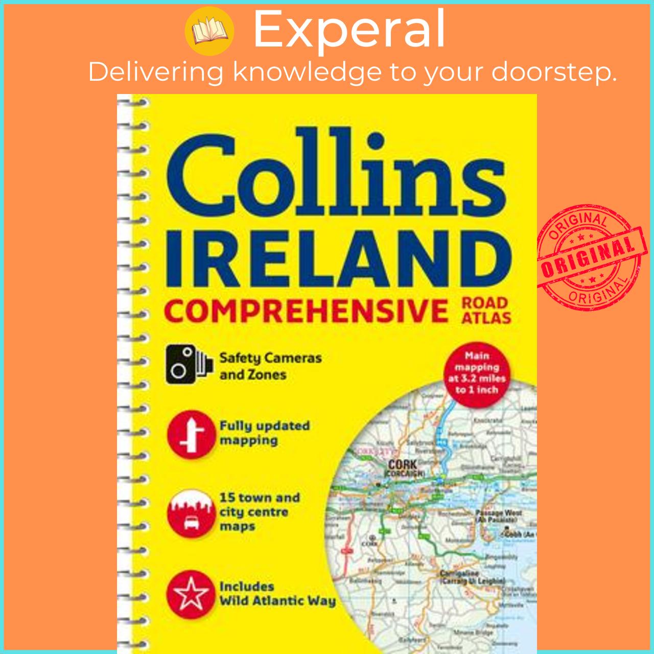 Sách - Comprehensive Road Atlas Ireland by Collins Maps (UK edition, paperback)